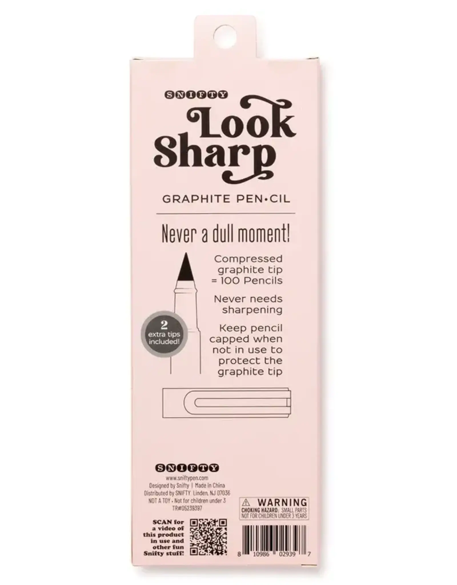 Snifty Look Sharp Pencil & Eraser Set  Blush
