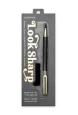 Snifty Look Sharp Pencil & Eraser Set  GRAY