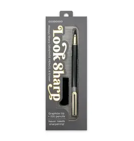Snifty Look Sharp Pencil & Eraser Set  GRAY