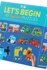 Crocodile Creek Let's Begin Box Puzzle 2pc: Vehicles