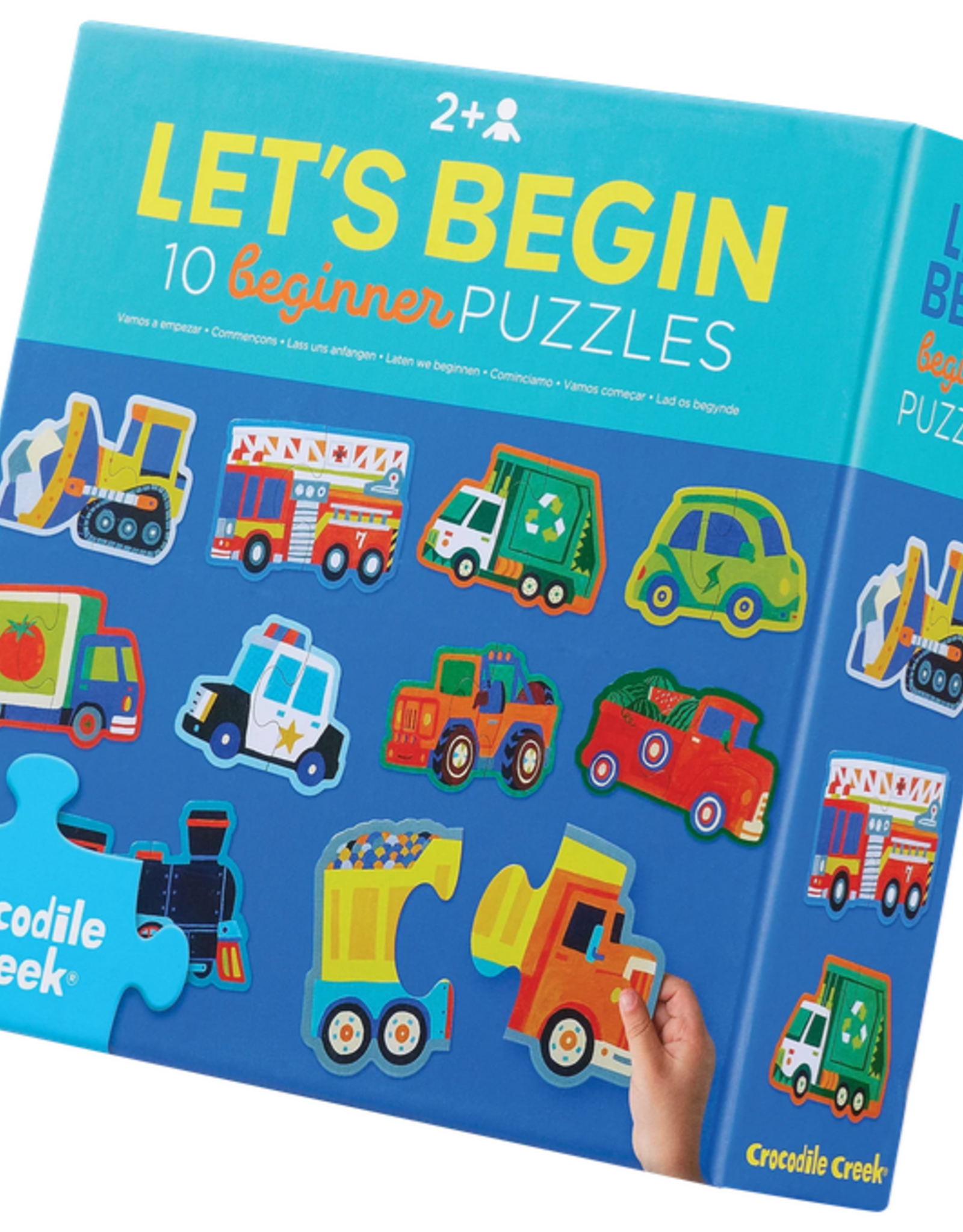 Crocodile Creek Let's Begin Box Puzzle 2pc: Vehicles