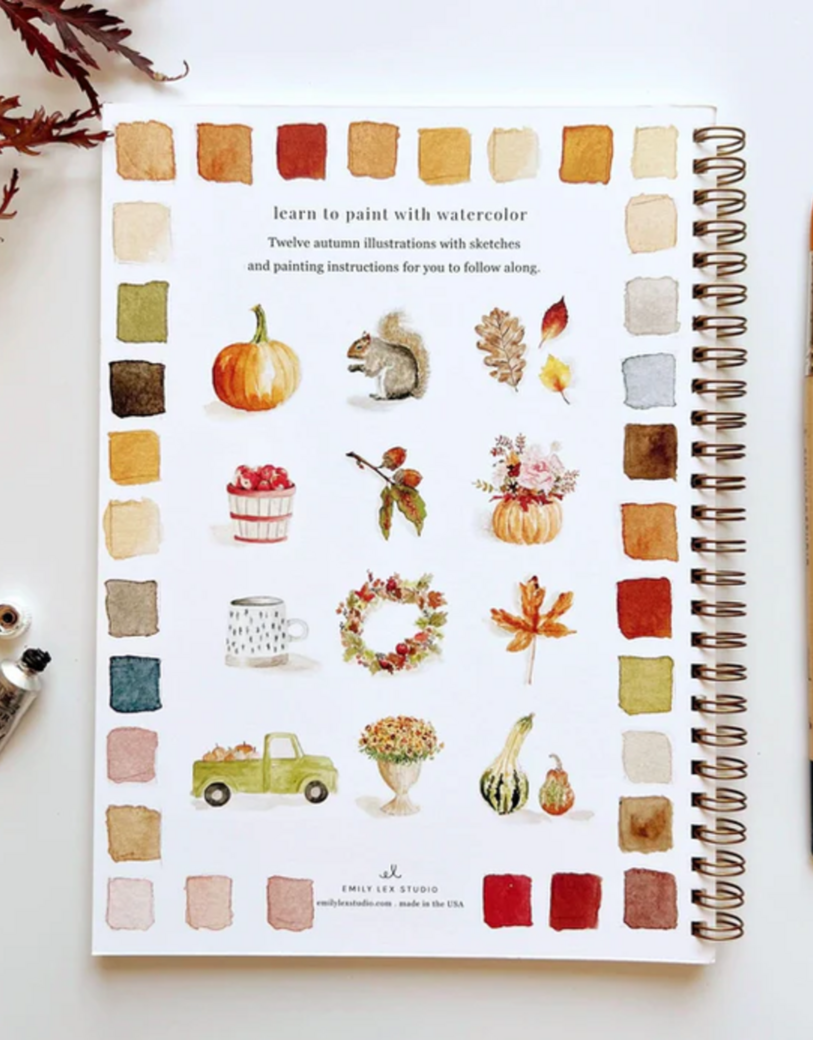 Emily Lex Studio Watercolor Workbook: Autumn