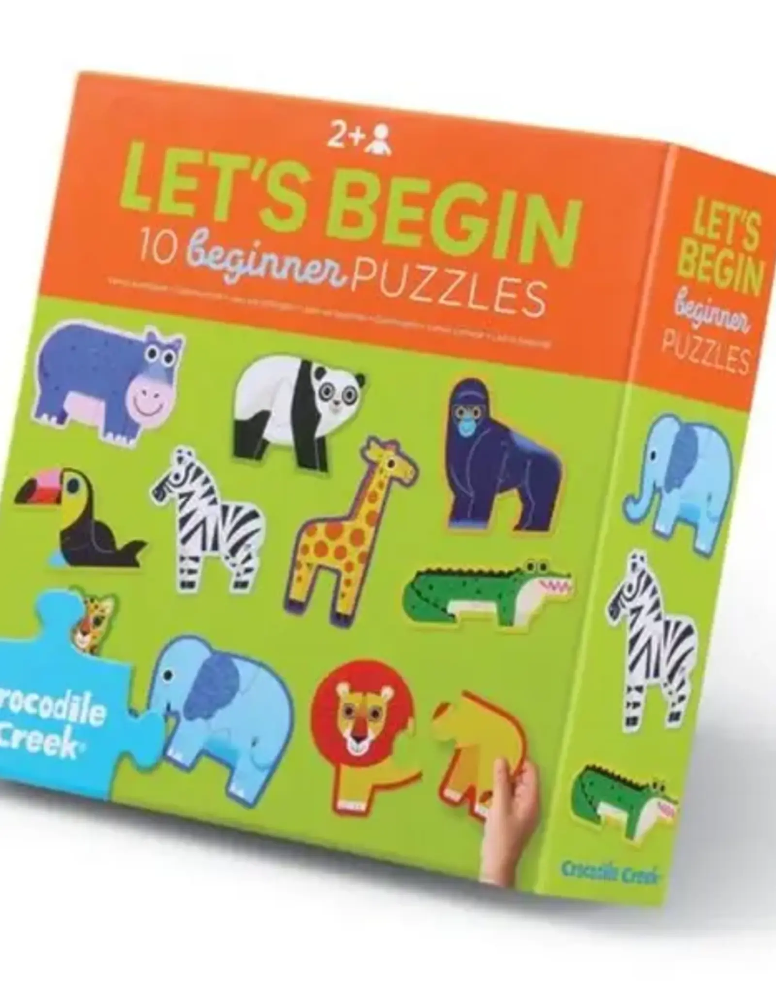 Crocodile Creek 2pc Puzzle: Let's Begin Jungle
