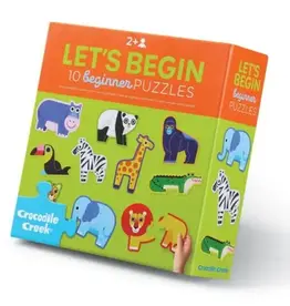 Crocodile Creek 2pc Puzzle: Let's Begin Jungle