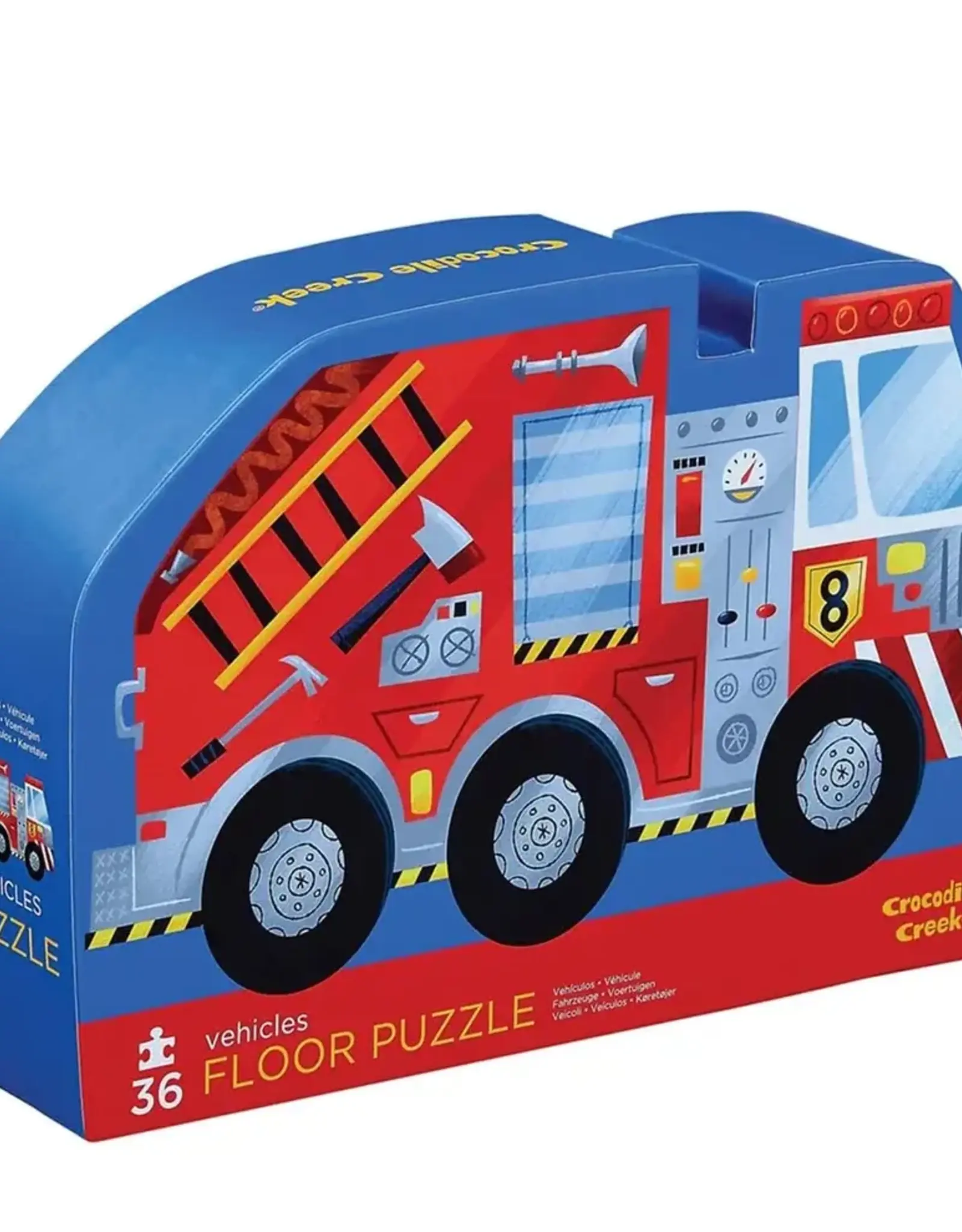 Crocodile Creek 36-pc Shaped Box  Puzzle Vehicles