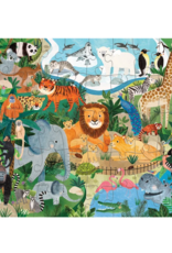 Crocodile Creek 50-pc Flat House Puzzle:  Zoo