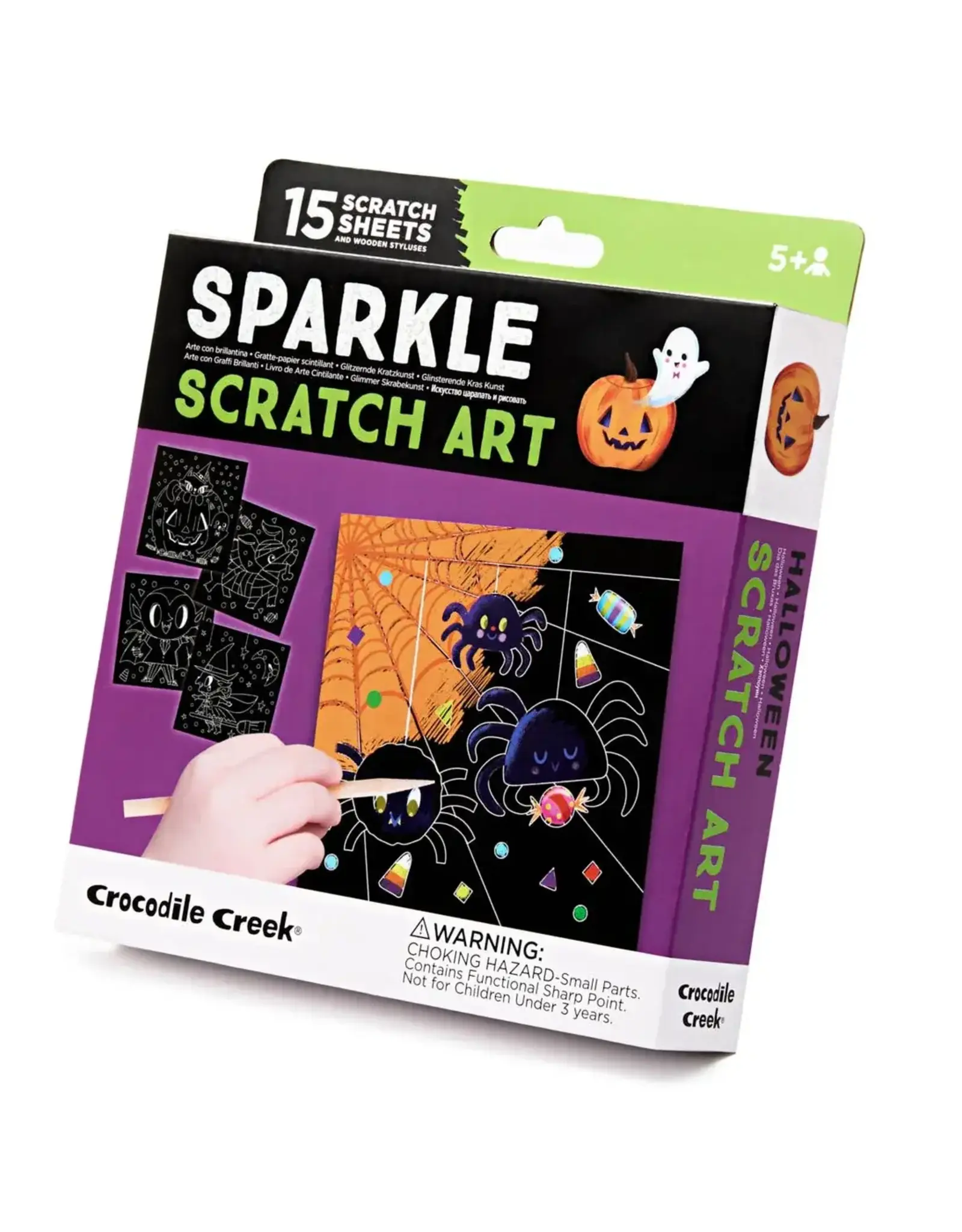 Crocodile Creek Sparkle Scratch Art Spider