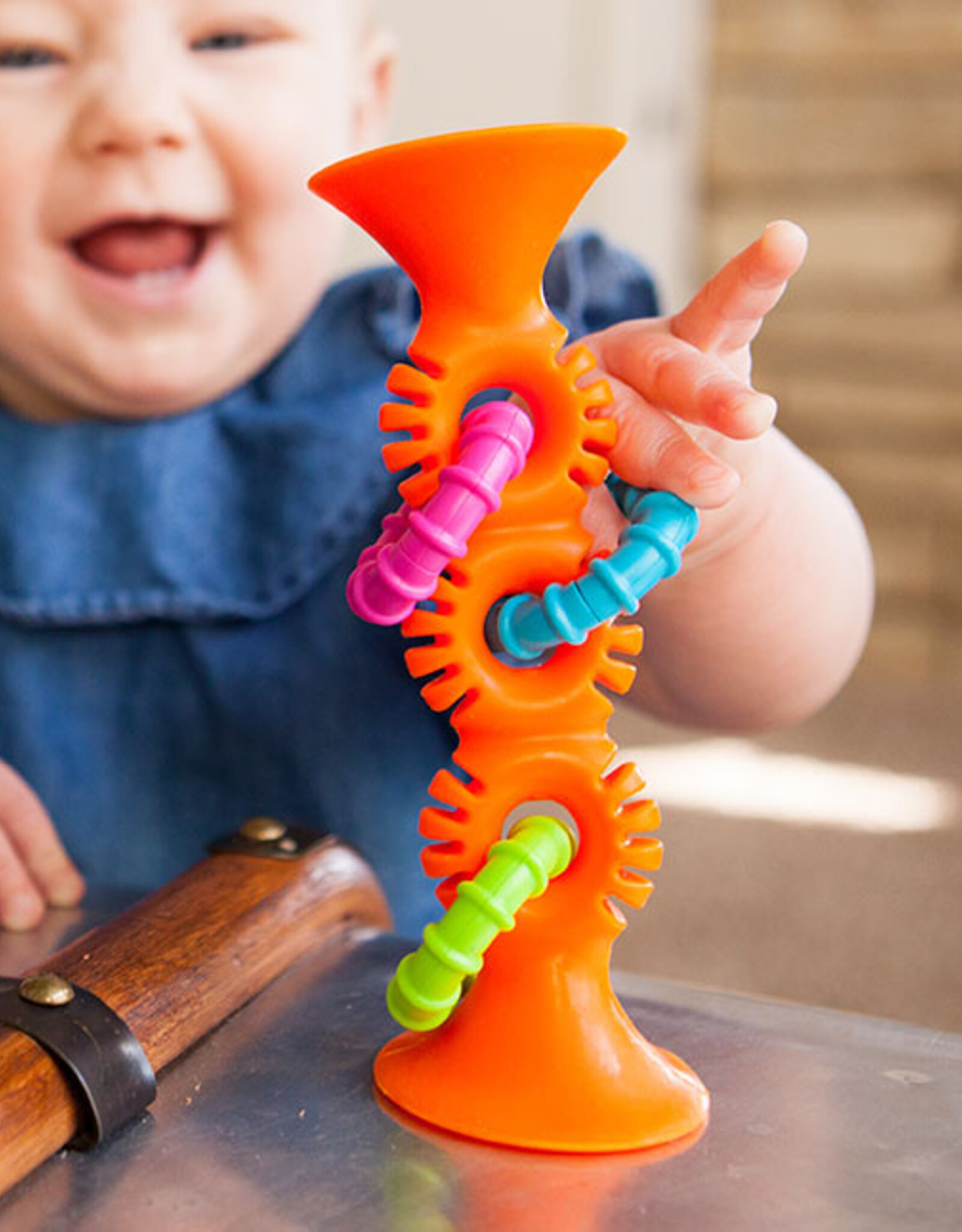 Fat Brain Toy Co Pip Squigz Loops: Orange