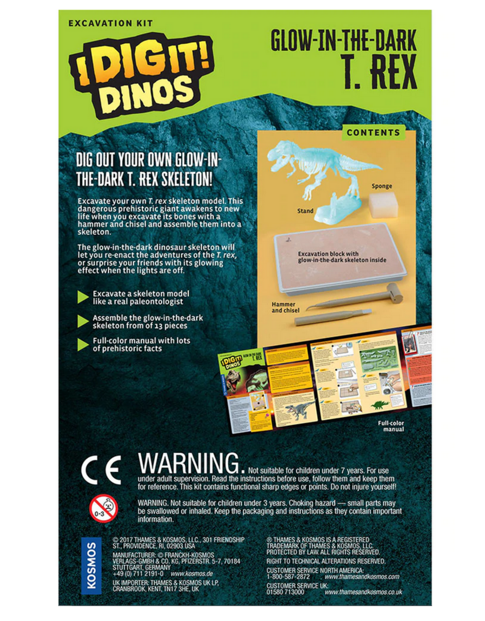 Thames & Kosmos I Dig It! Dinos: Glow In The Dark T.Rex
