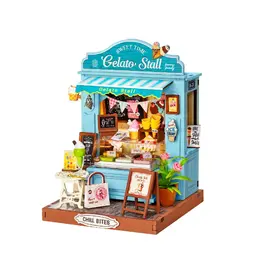 Hands Craft DIY Miniature House Kit: Gelato Stall