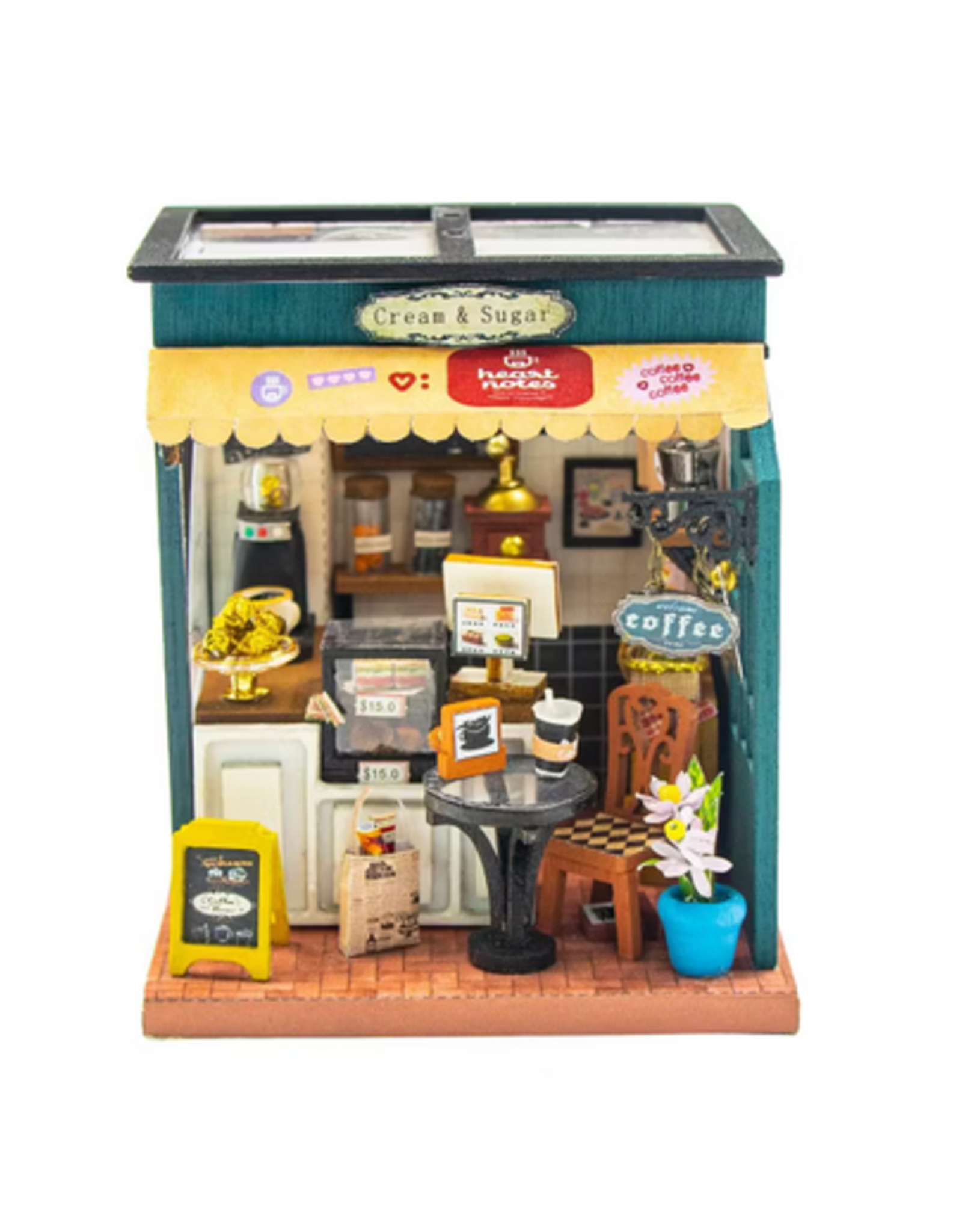 Hands Craft DIY Miniature House Kit: Cream & Sugar