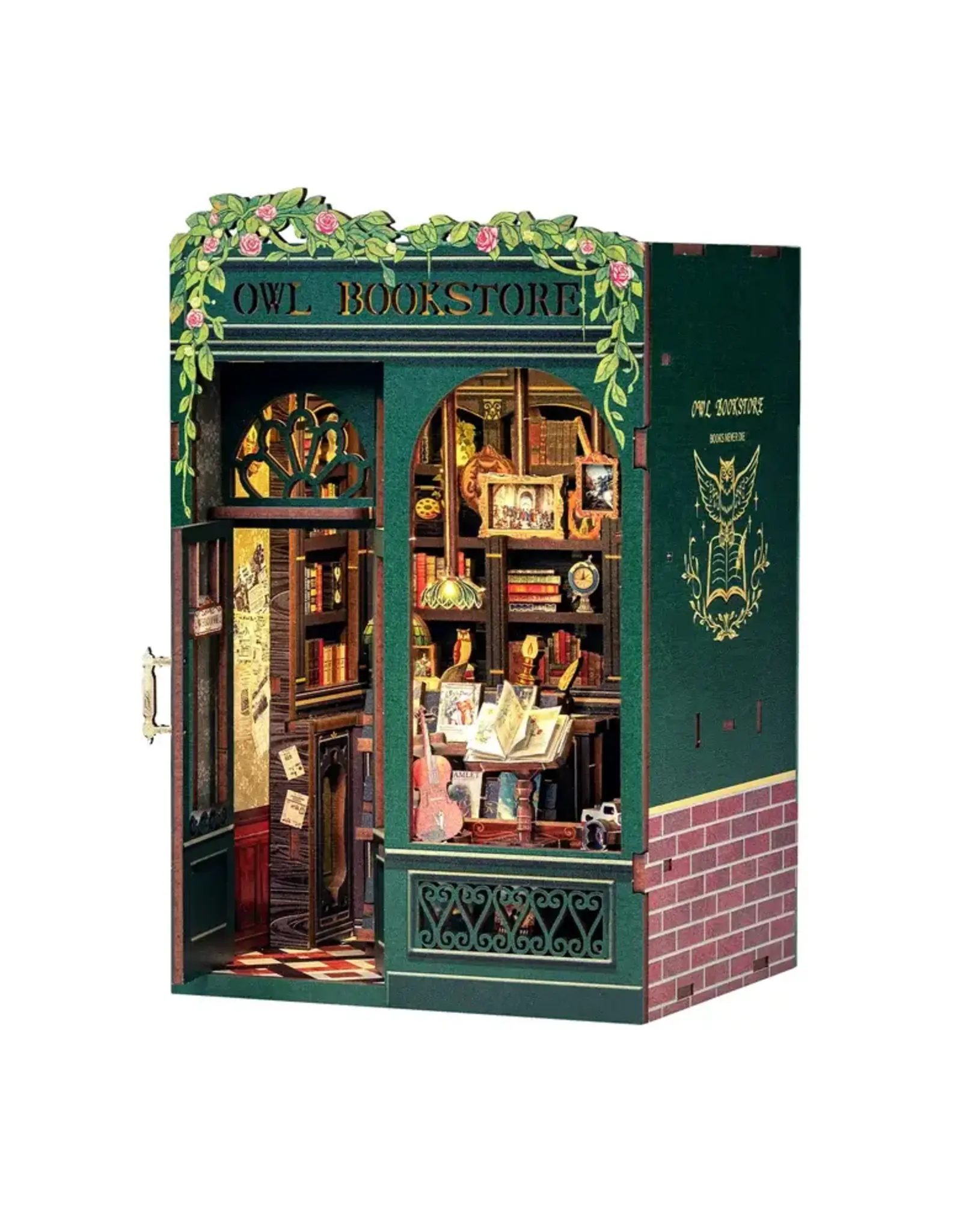Hands Craft DIY Book Nook Kit: Owl Bookstore