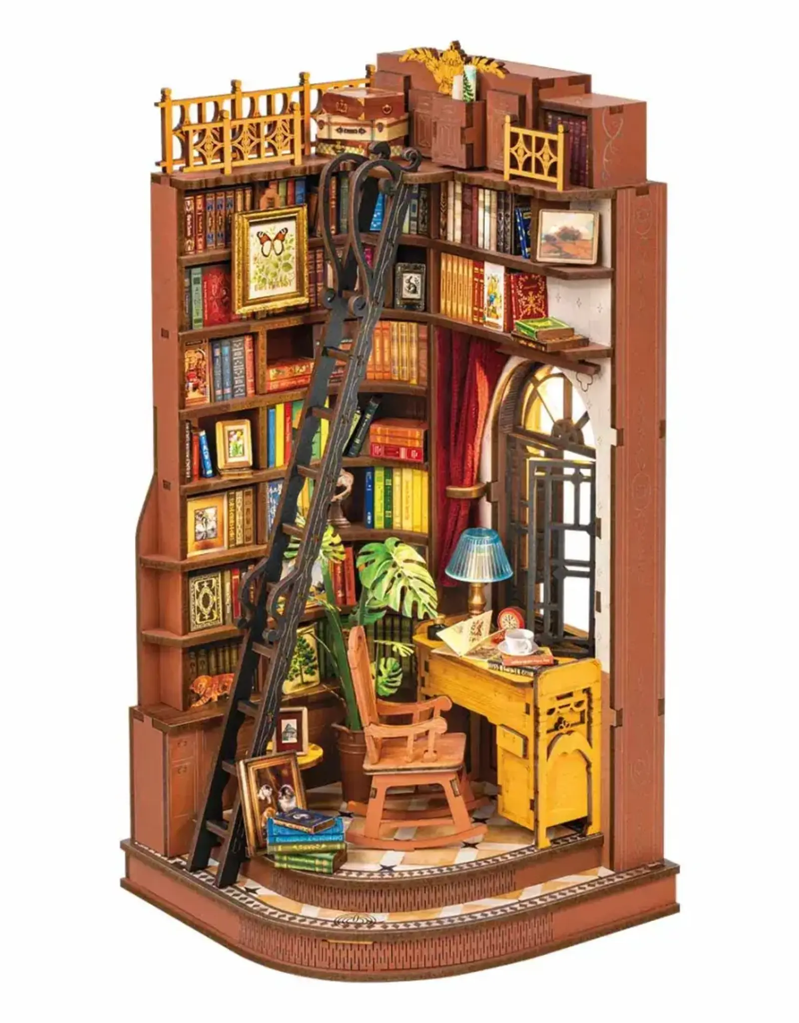Hands Craft DIY Book Nook Kit: Silent Corner Study