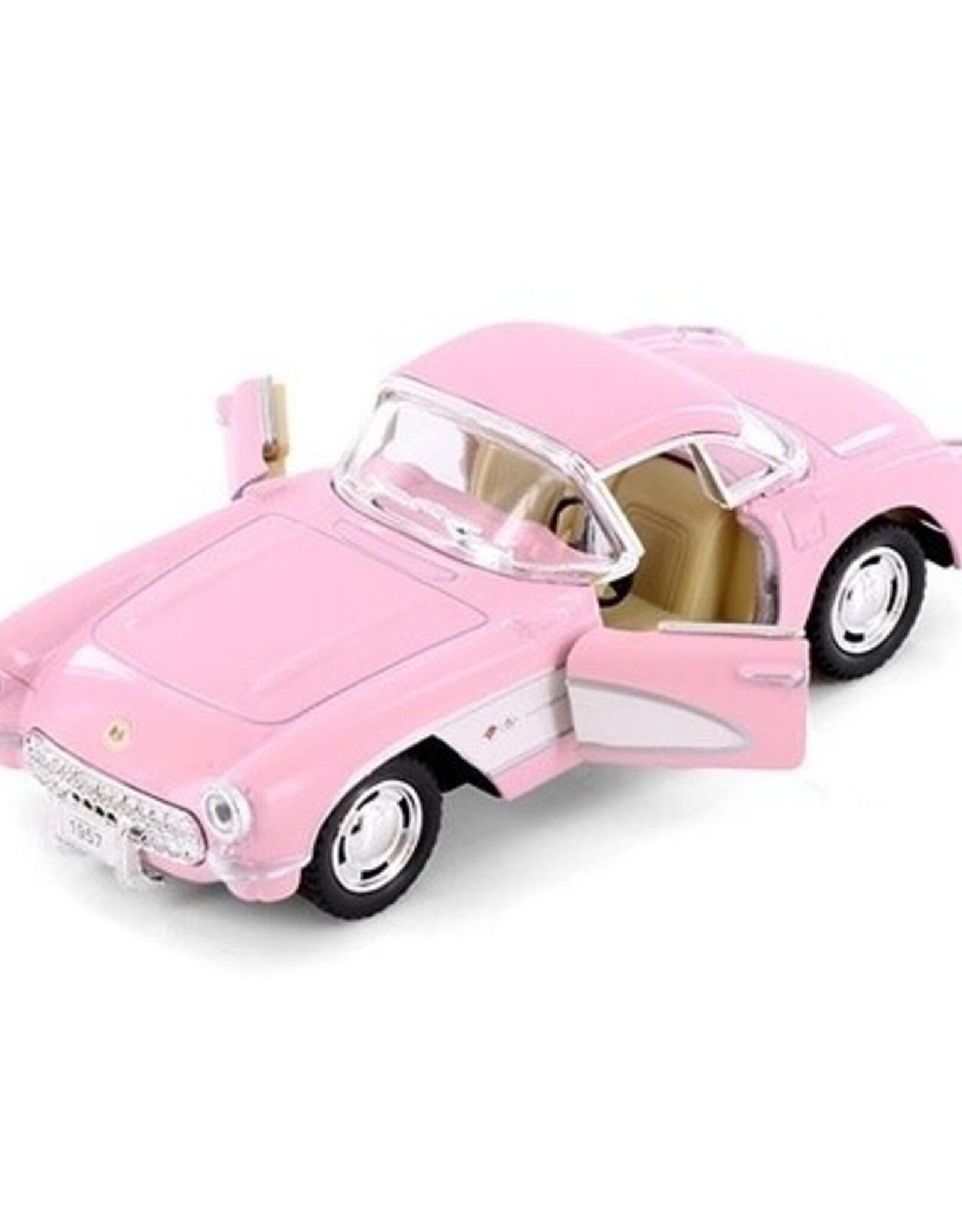 US Toy Diecast: 1957 Pink Chevrolet Corvette