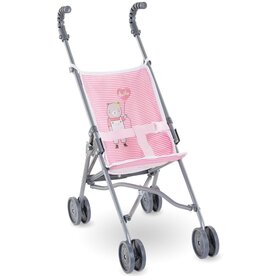 Corolle Umbrella Stroller: Pink Stripe