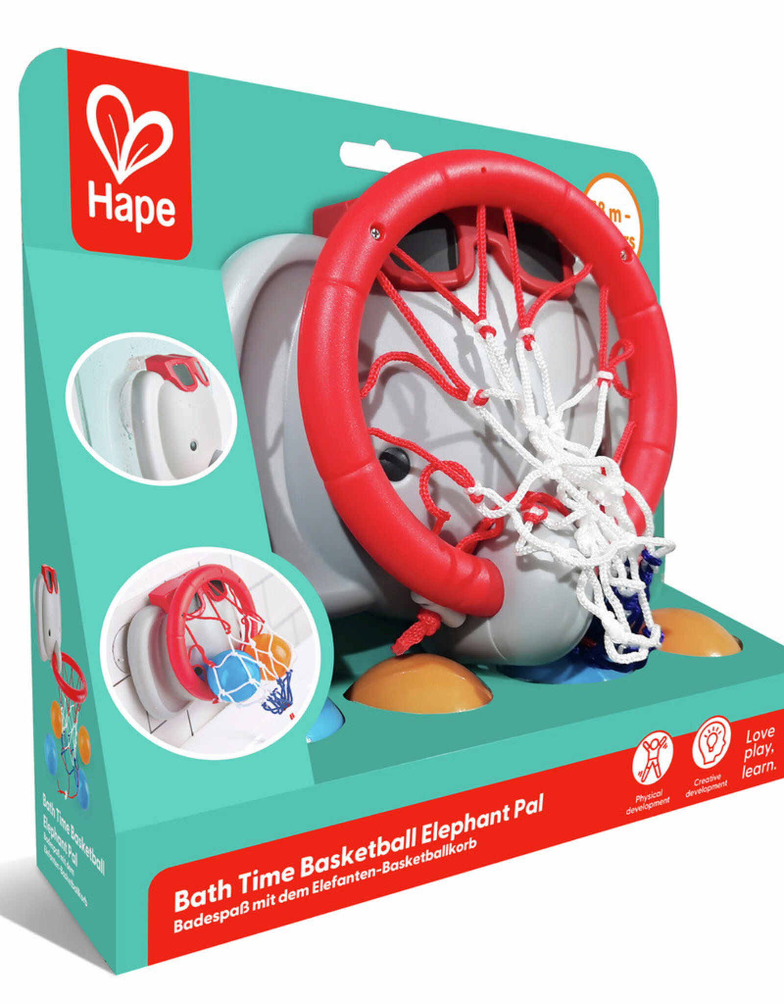Hape Bath Time Basketball Elephant Pal