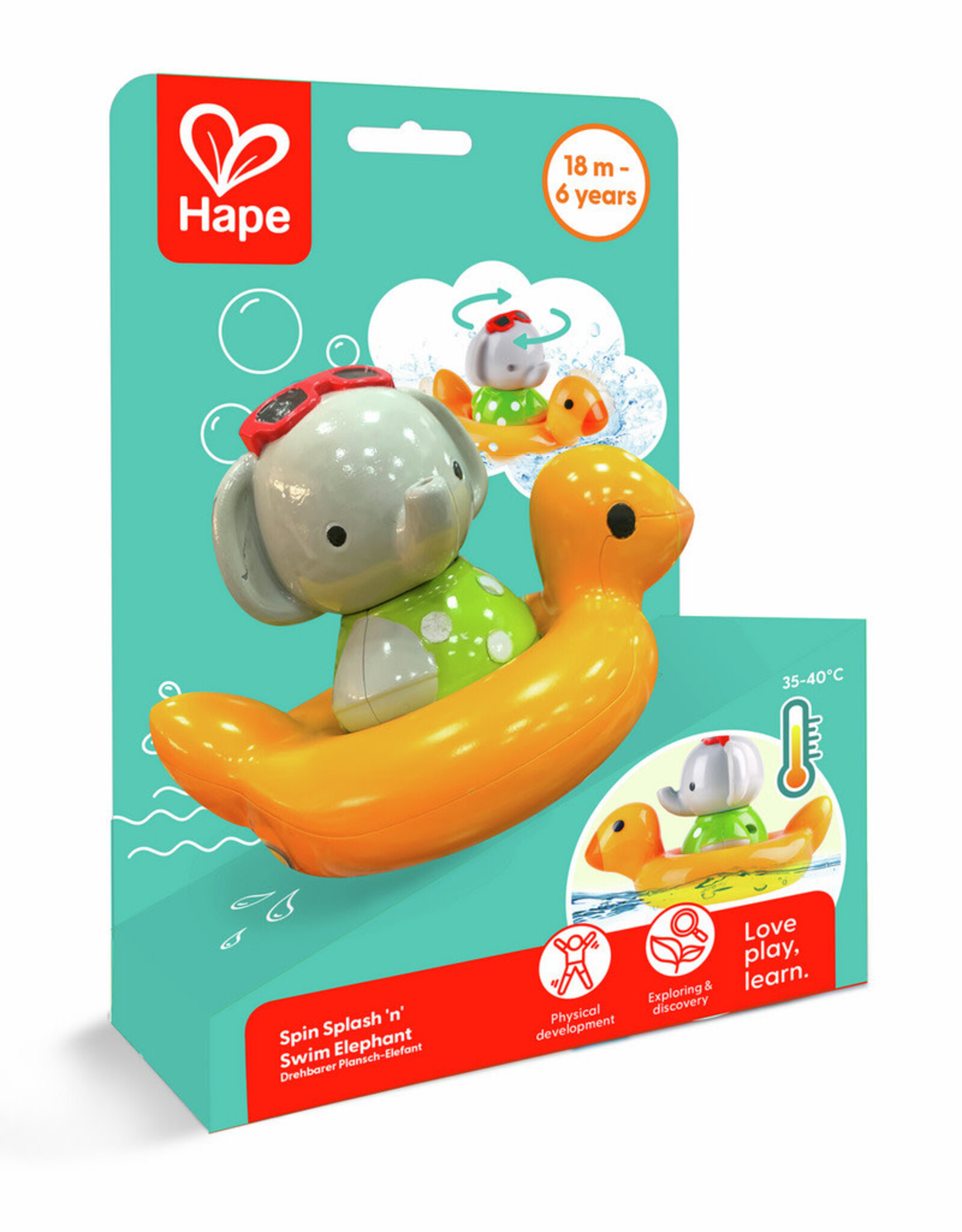 Hape Spin Splash 'n' Swim Elephant
