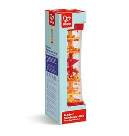 Hape Beaded Raindrops-Red (rainstick)