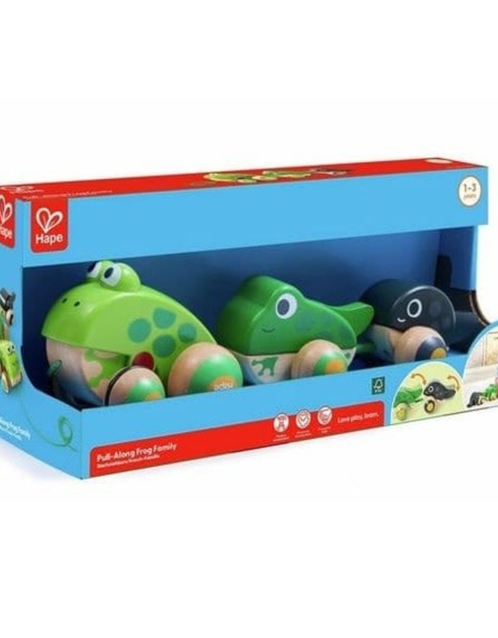 Hape Pull-Along Frog Family