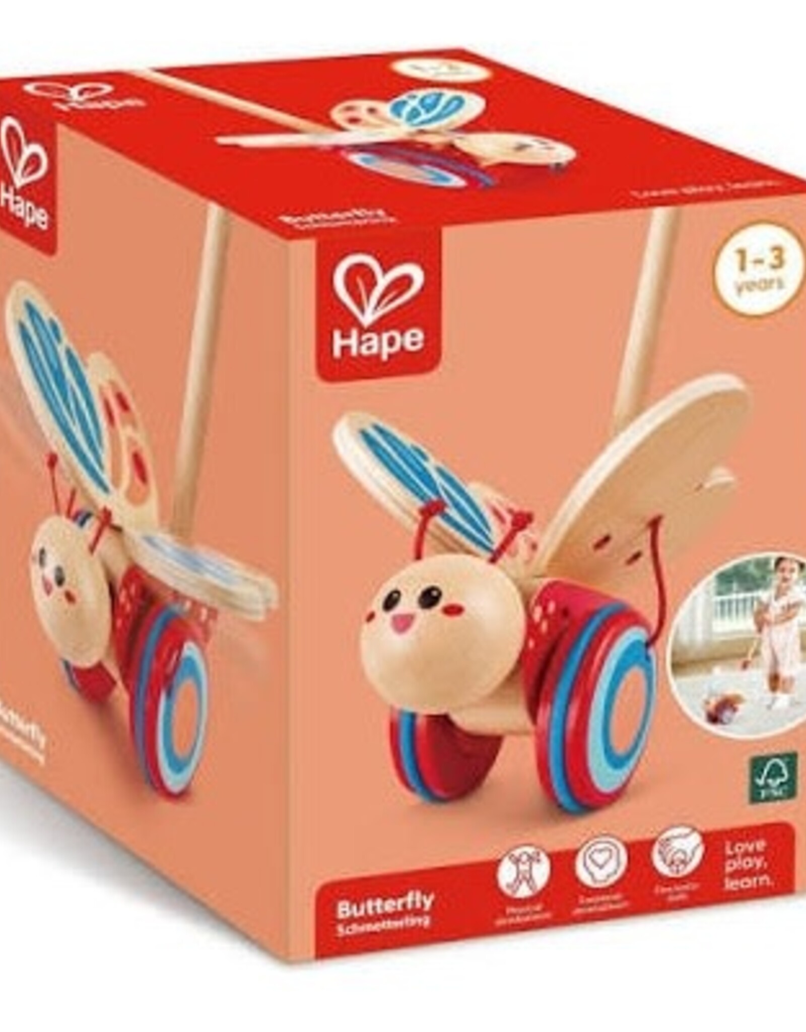 Hape Push Toy: Butterfly