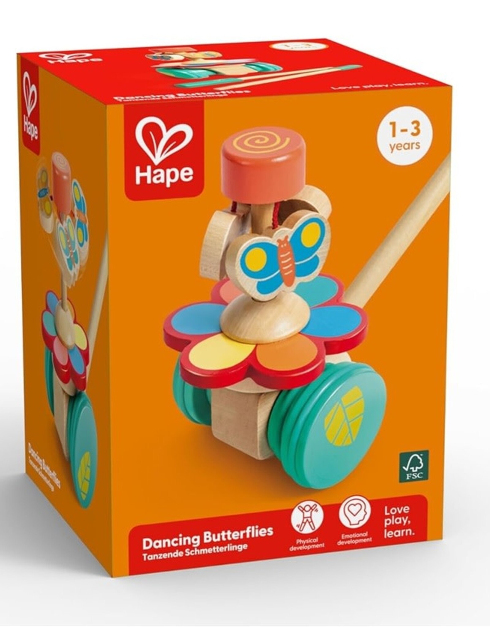 Hape Push Toy: Dancing Butterflies