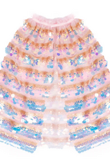 Creative Education 5th Avenue Pailette Cape, Gold/Light Pink,  Size 4-6