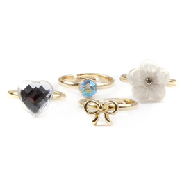 Creative Education Boutique Sassy Rings, 4 Pcs