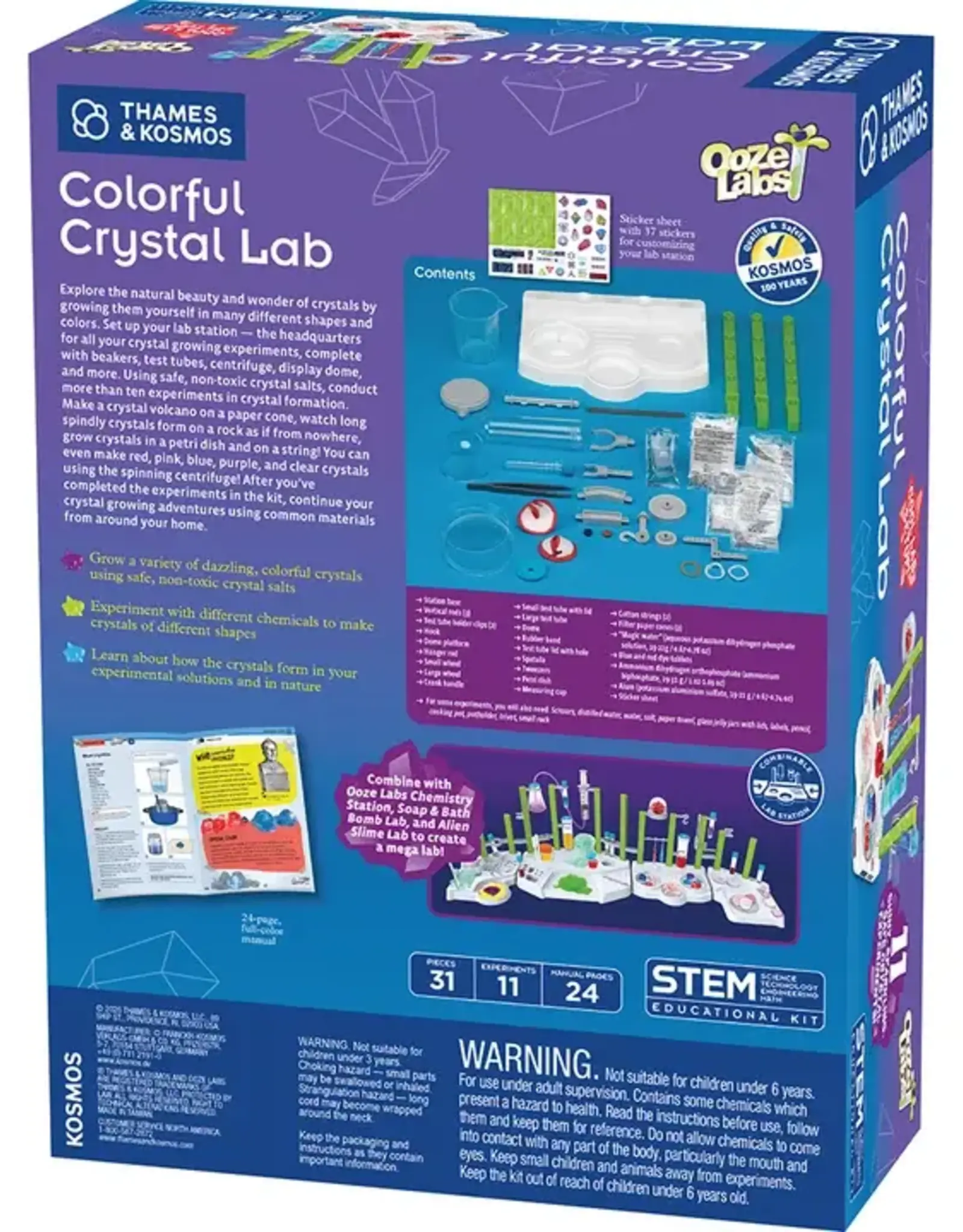 Thames & Kosmos OOZE Labs: Colorful Crystal Lab
