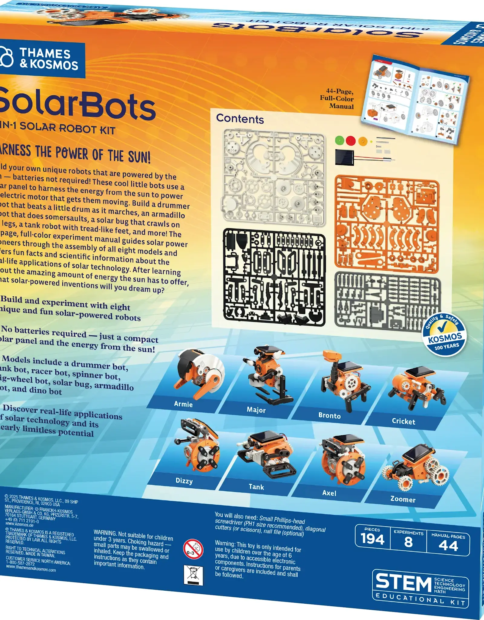 Thames & Kosmos Solarbots: 8in1 Solar Robot Kit