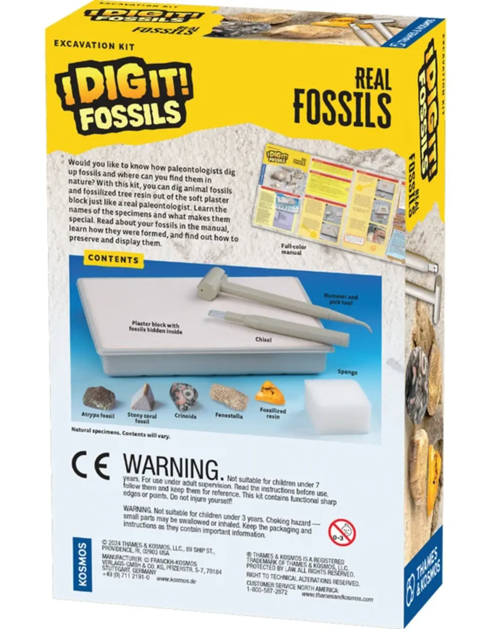 Thames & Kosmos I Dig It! Real Fossils Excavation Kit