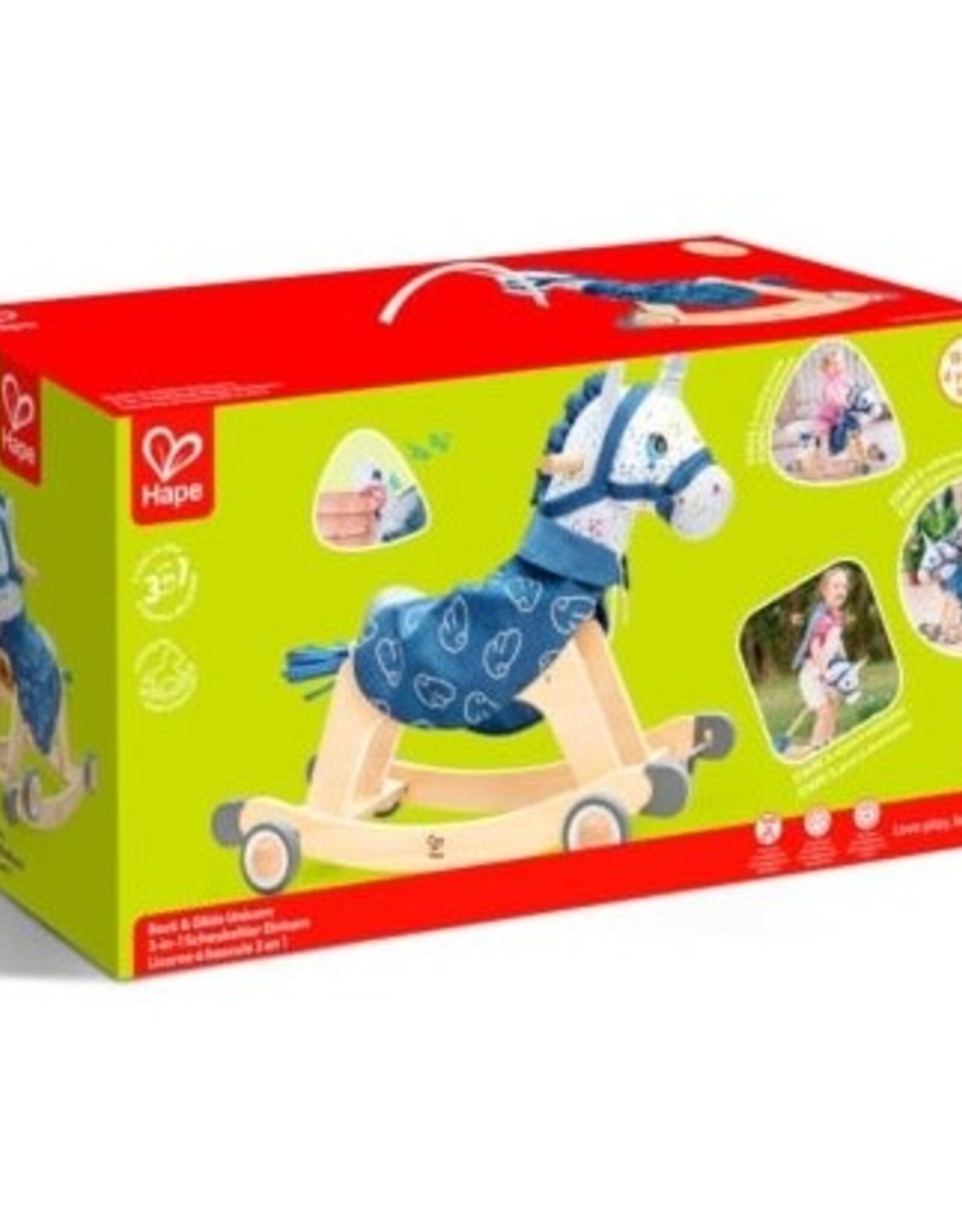 Hape Rock & Glide Unicorn Ride-on