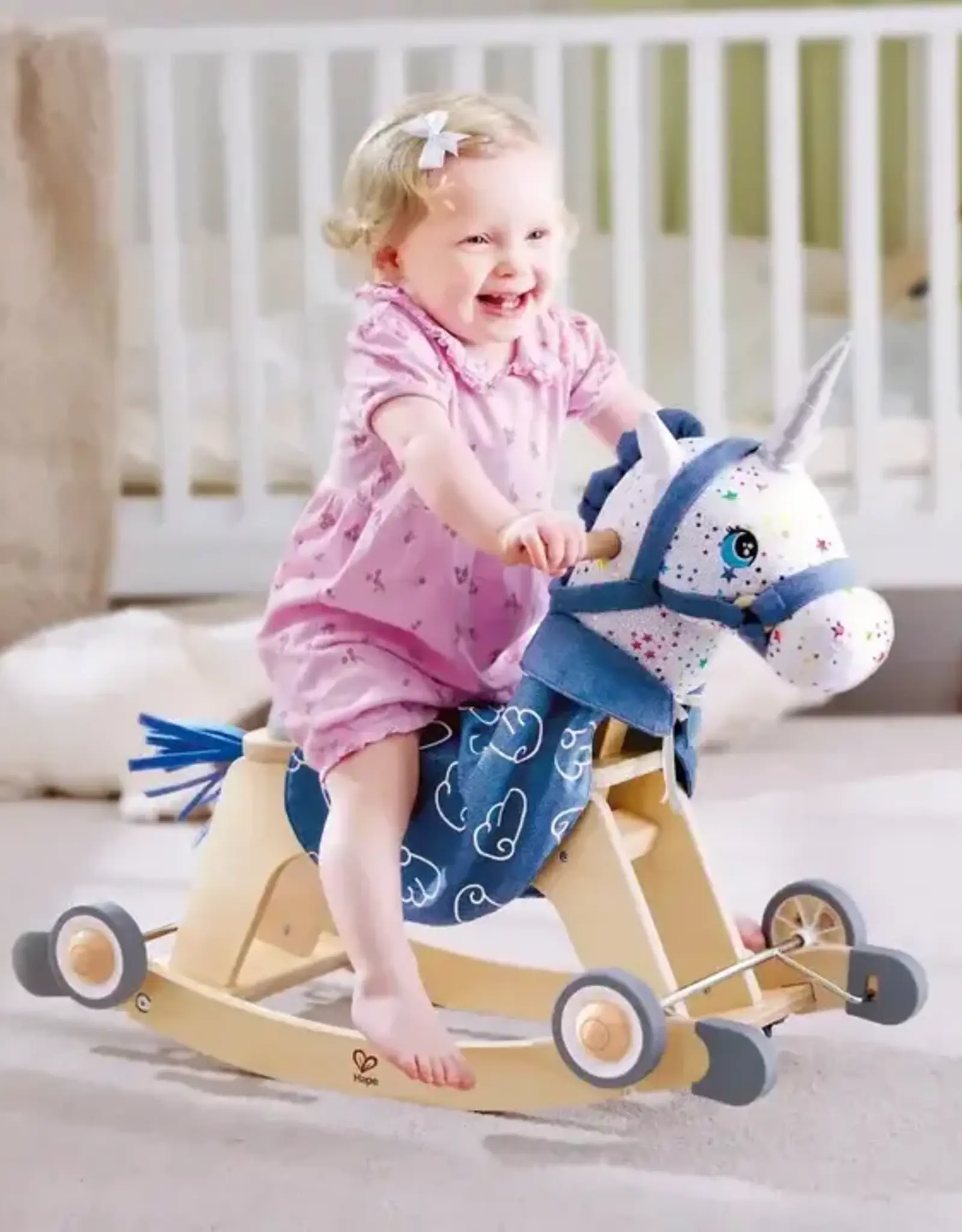 Hape Rock & Glide Unicorn Ride-on