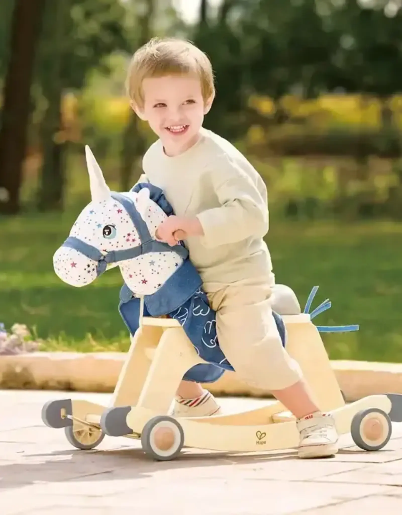 Hape Rock & Glide Unicorn Ride-on