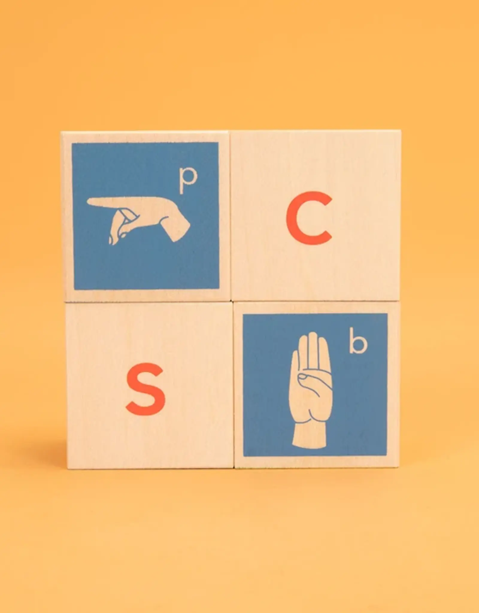 Uncle Goose Sign Language Alphabet Blocks