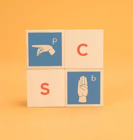 Uncle Goose Sign Language Alphabet Blocks