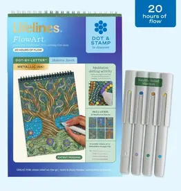 Lifelines FlowArt Dot-By-Letter Metallic: Majestic Earth
