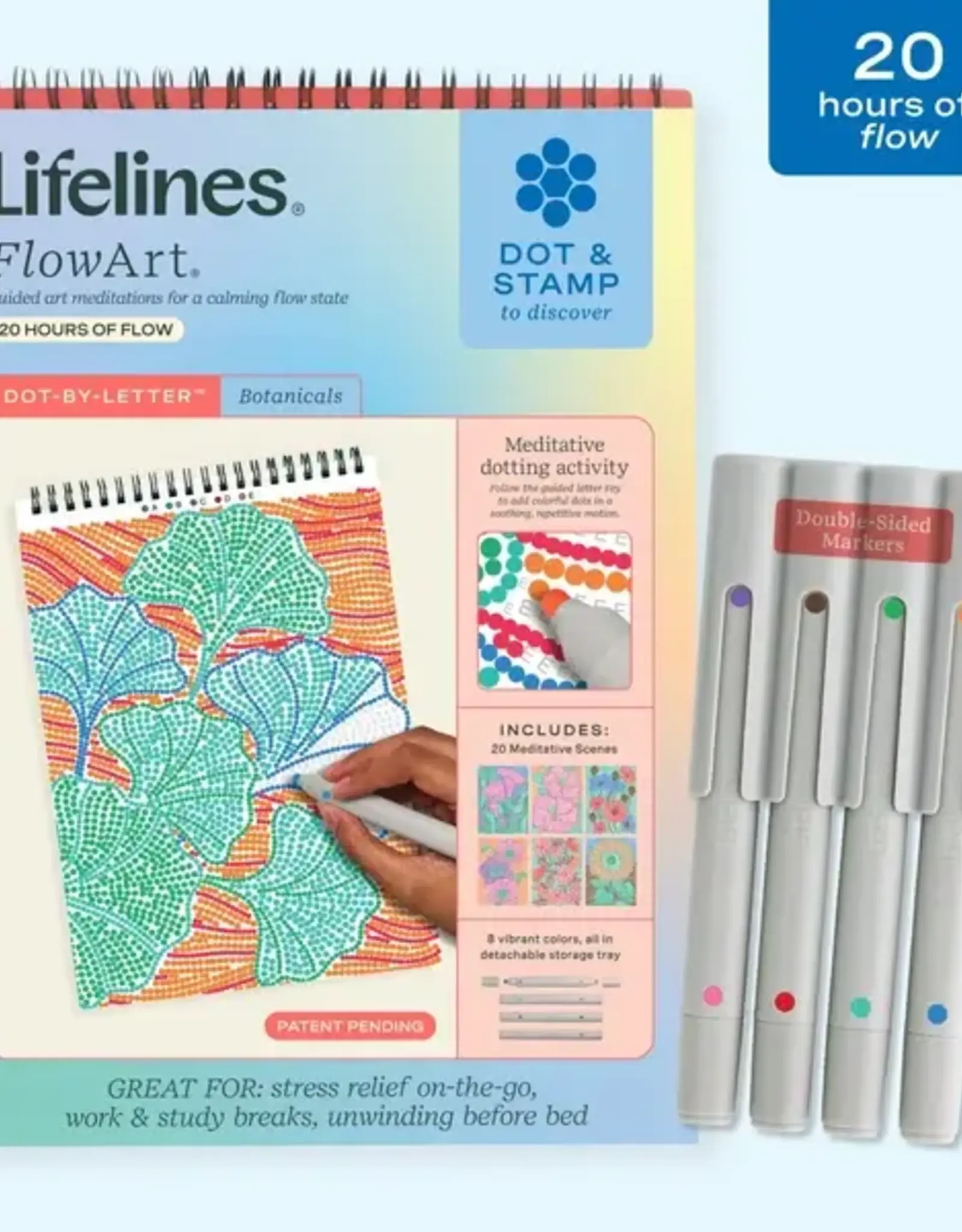 Lifelines FlowArt® Dot-By-Letter:  Botanicals
