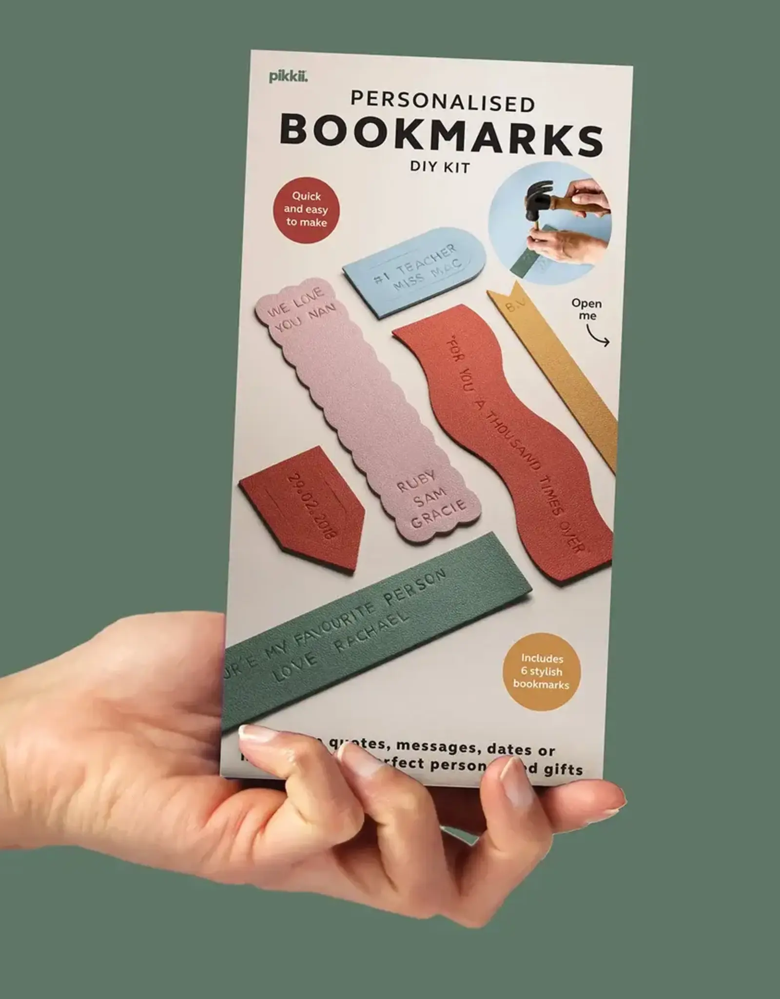 Pikkii Personalised Bookmarks DIY Kit