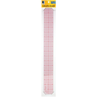 Transparent Plastic Graph Ruler, 45cm or 18in Long - Radiation Products  Design, Inc.