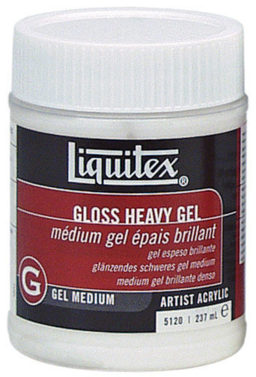 Liquitex Professional Gloss Heavy Gel Medium, 237ml (8-oz), White