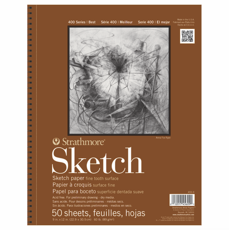 Strathmore Strathmore Sketch Paper Pad 400 Series 9" x 12 50 Sheets