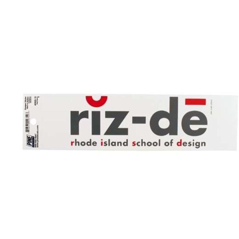 RIZ-DE Bumper Decal 3x10.5"