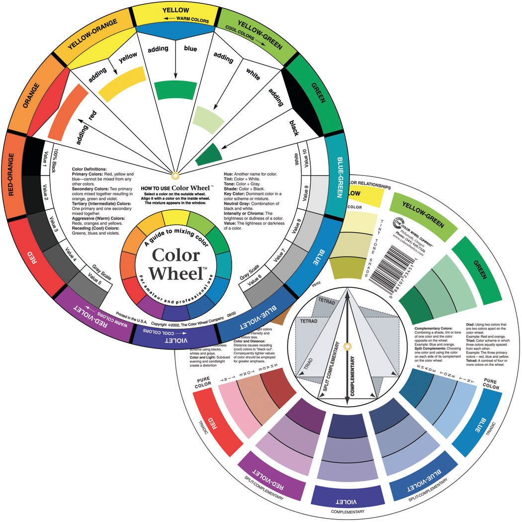 complementary color wheel