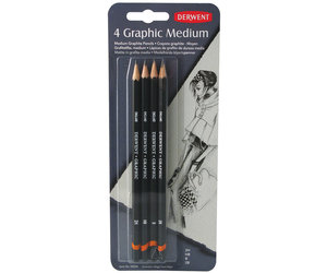  Derwent Graphic Drawing Pencils, Medium, Metal Tin, 12 Count  (34214) : Artists Pencils : Arts, Crafts & Sewing