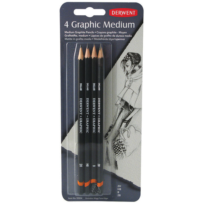 DERWENT Graphic Sketching 12-piece Pencil Set