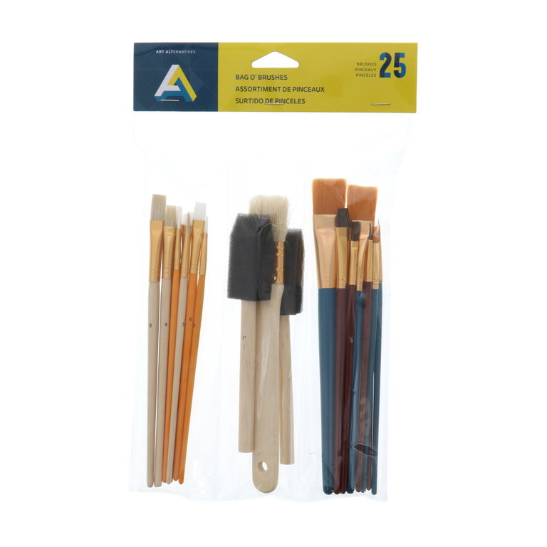 Art Alternatives Art Alternatives Bag o' Brush 25 Pieces