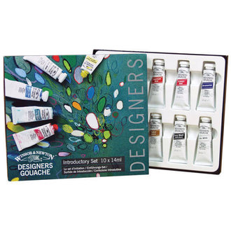 Winsor & Newton Designers Gouache Introductory 10 Set Winsor & Newton Designers Gouache Introductory 10 Set