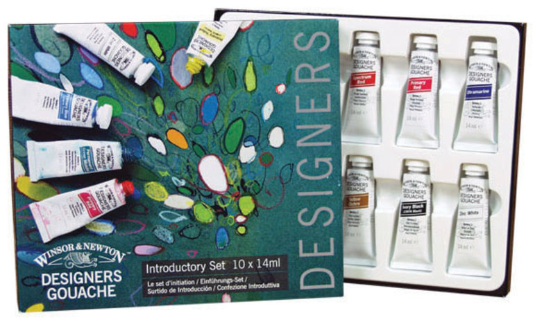 Winsor & Newton® Designers Gouache Introductory 10 Tube Set - 14ml