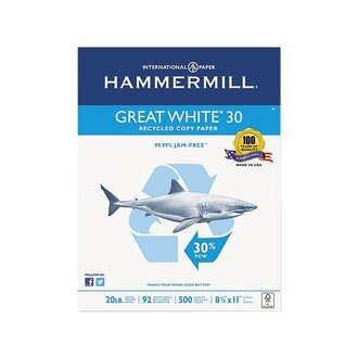 Hammermill Great White Copy Paper 8.5"x11" 500 sheets Hammermill Great White Copy Paper 8.5"x11" 500 sheets