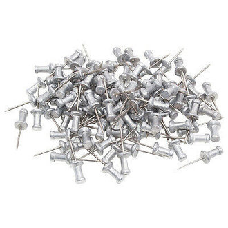 Advantus Push Pins Aluminum 5/8" 100 Pack